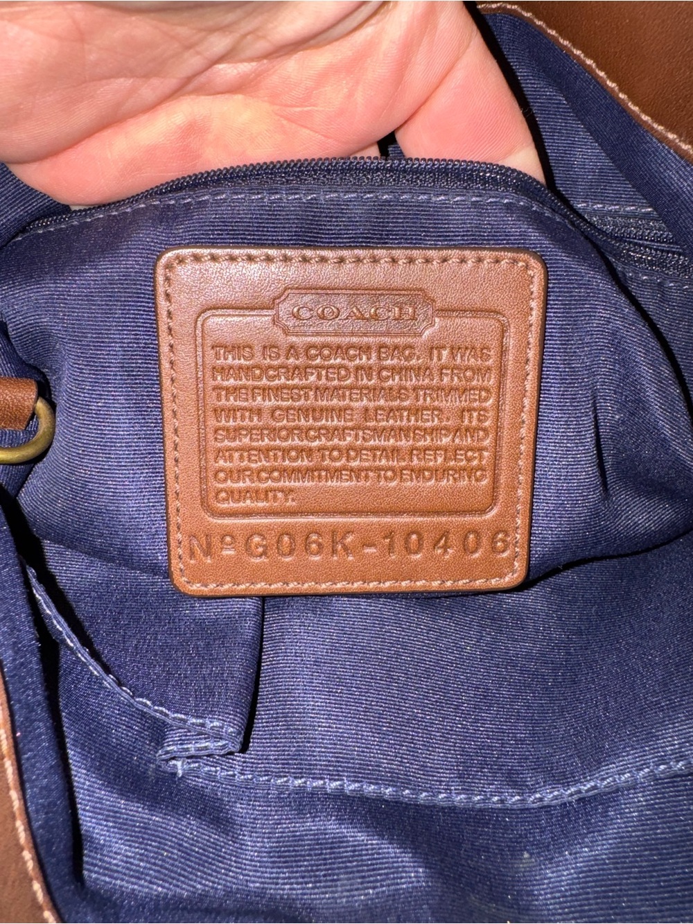 Vintage Coach Limited Edition denim bag, model F06K-10406! - Picture 10 of 16